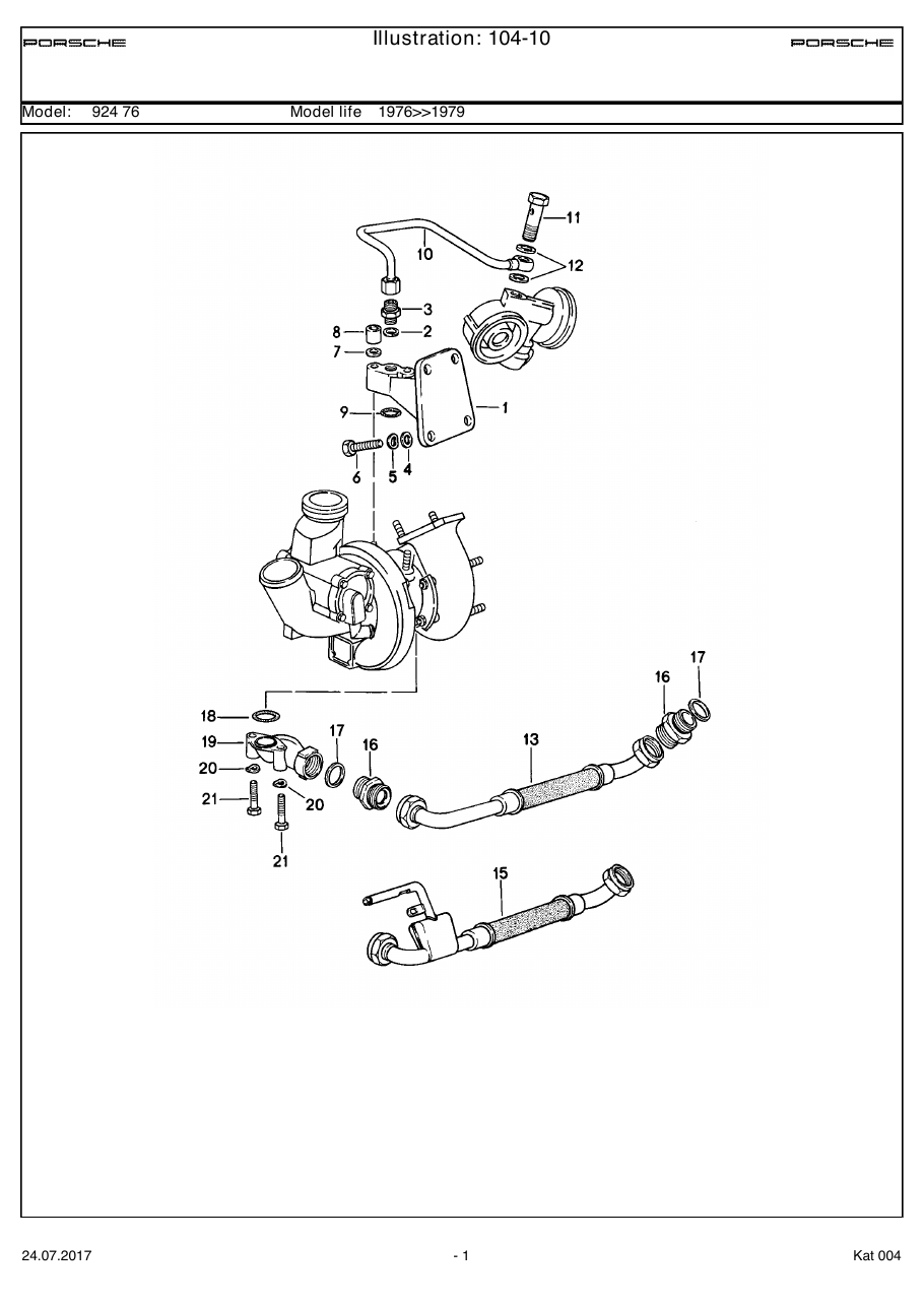 Exploded parts diagram — Engine lubrication