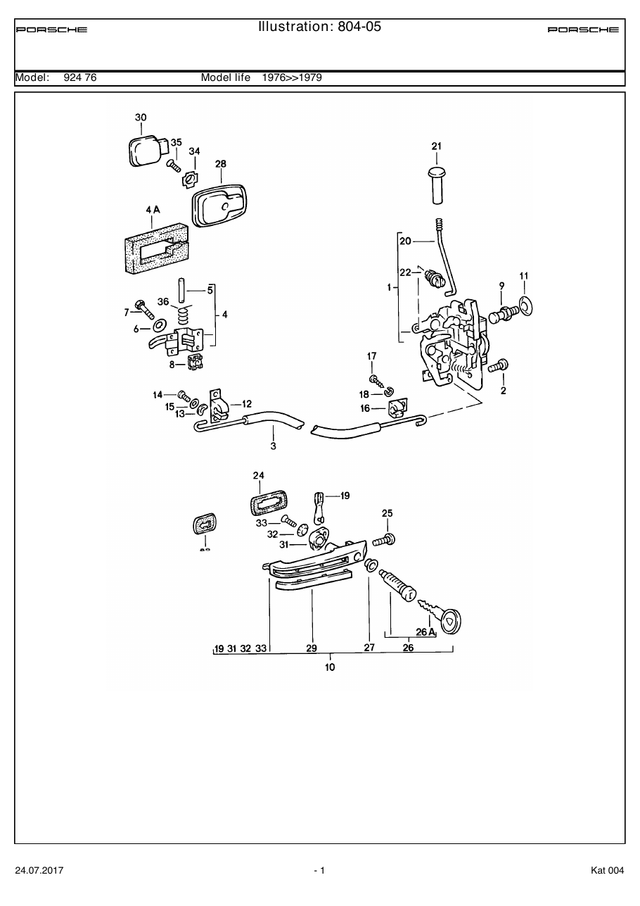 Exploded parts diagram — Installation parts