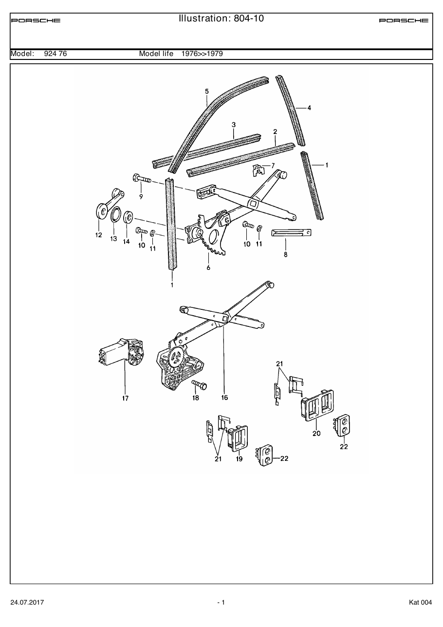 Exploded parts diagram — Installation parts