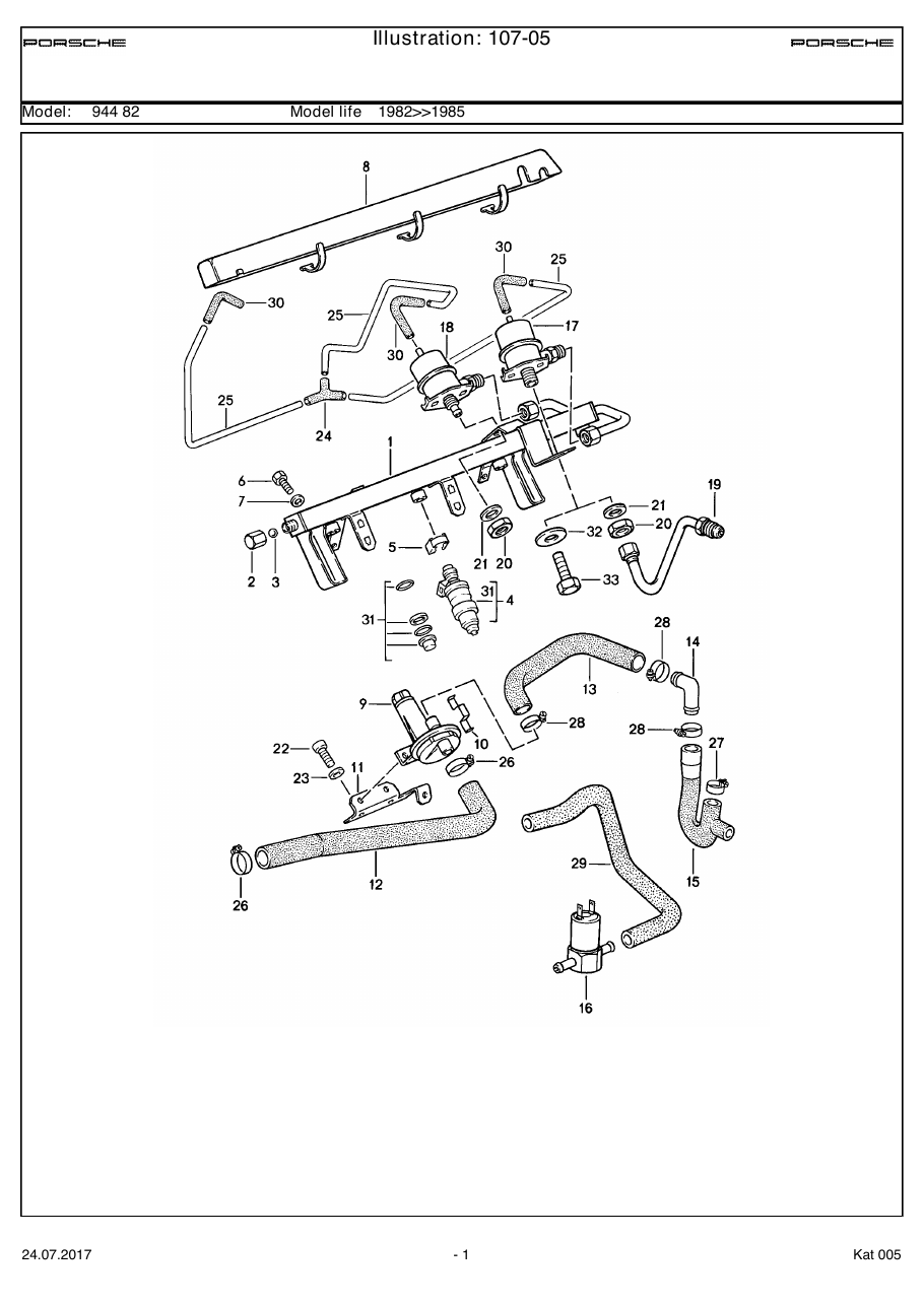 Exploded parts diagram — L-jetronic