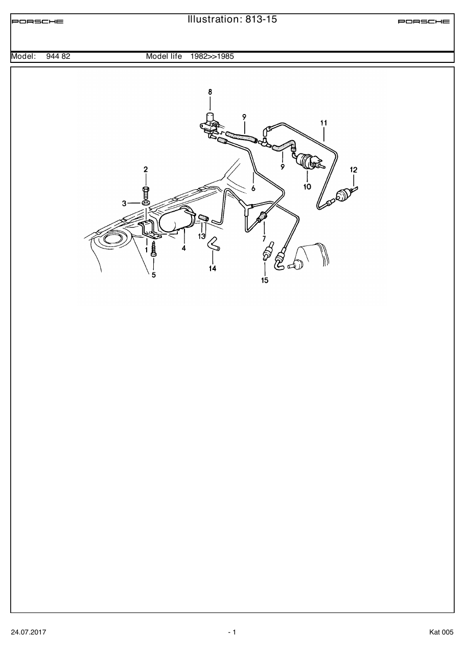 Exploded parts diagram — Vacuum control