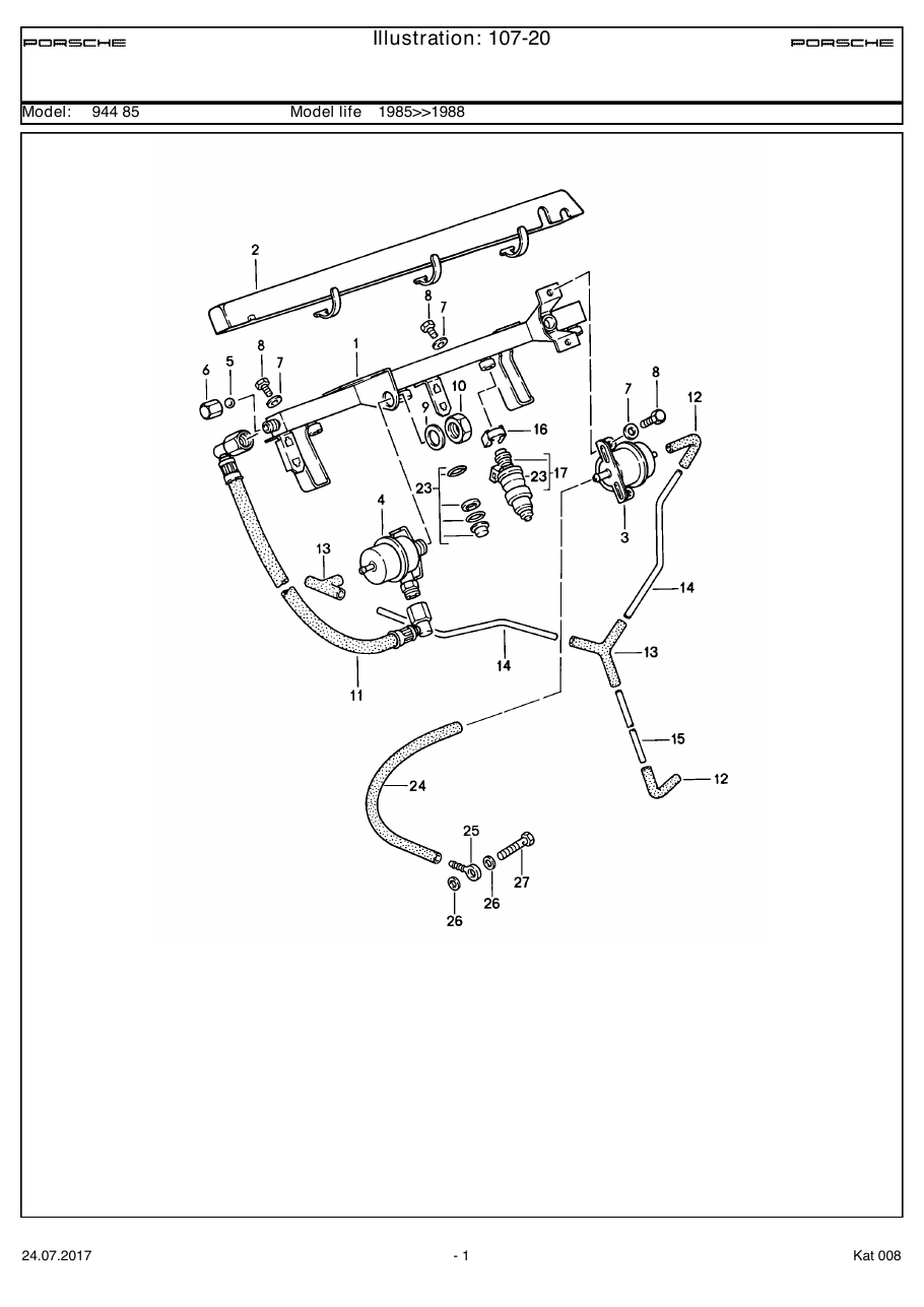 Exploded parts diagram — L-jetronic