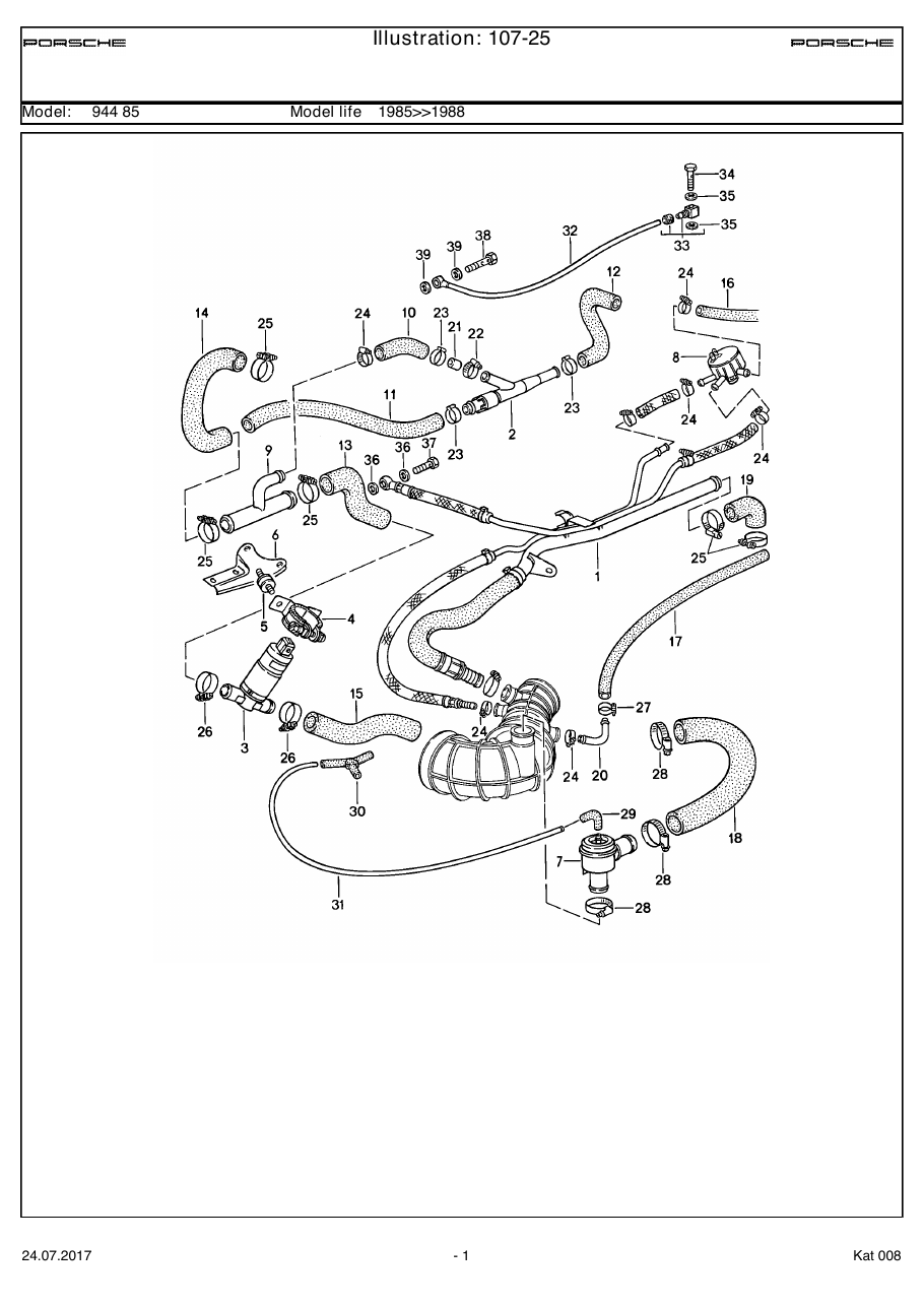 Exploded parts diagram — L-jetronic
