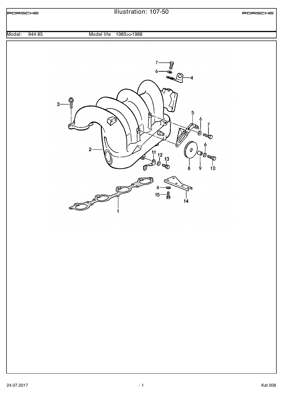 Exploded parts diagram — L-jetronic