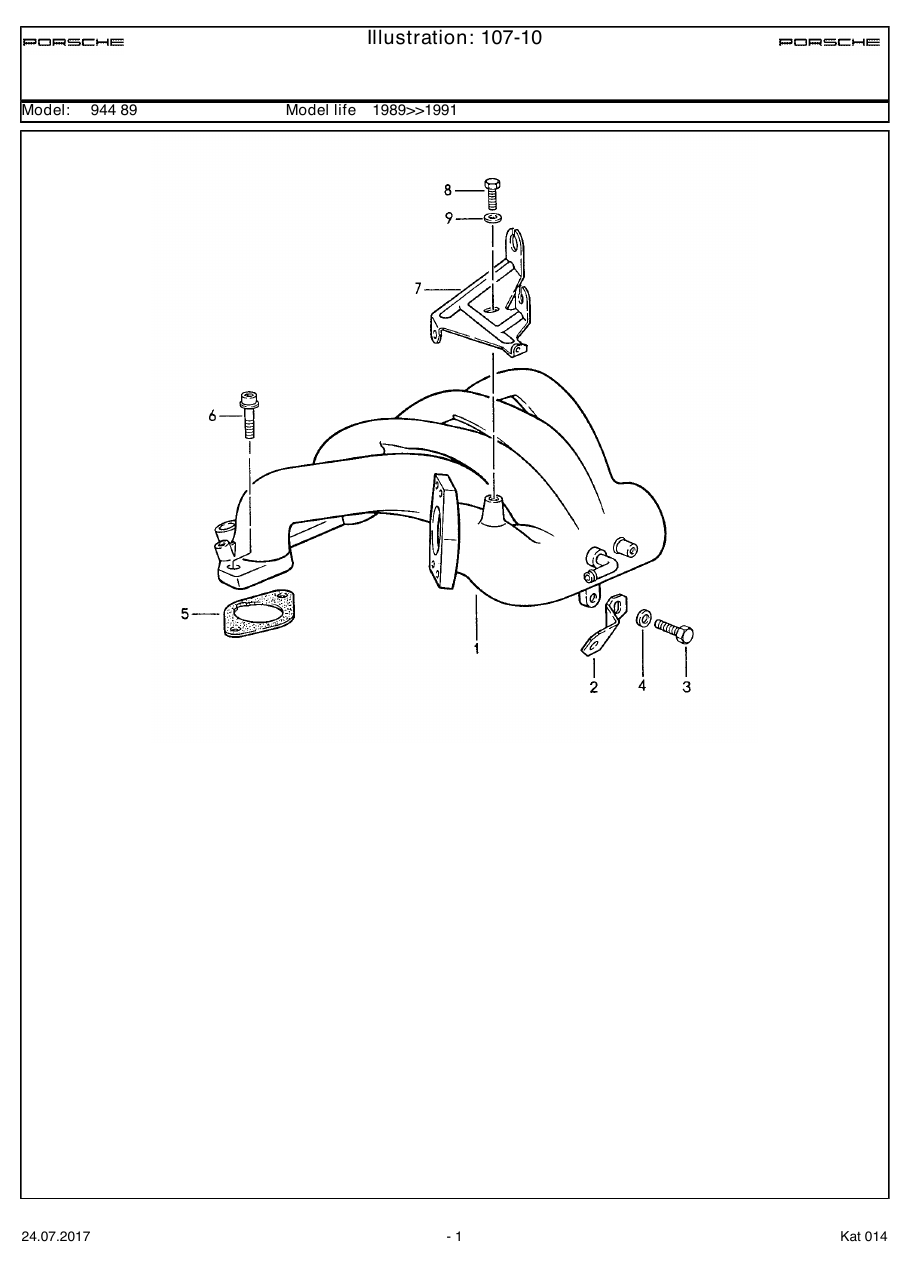 Exploded parts diagram — L-jetronic