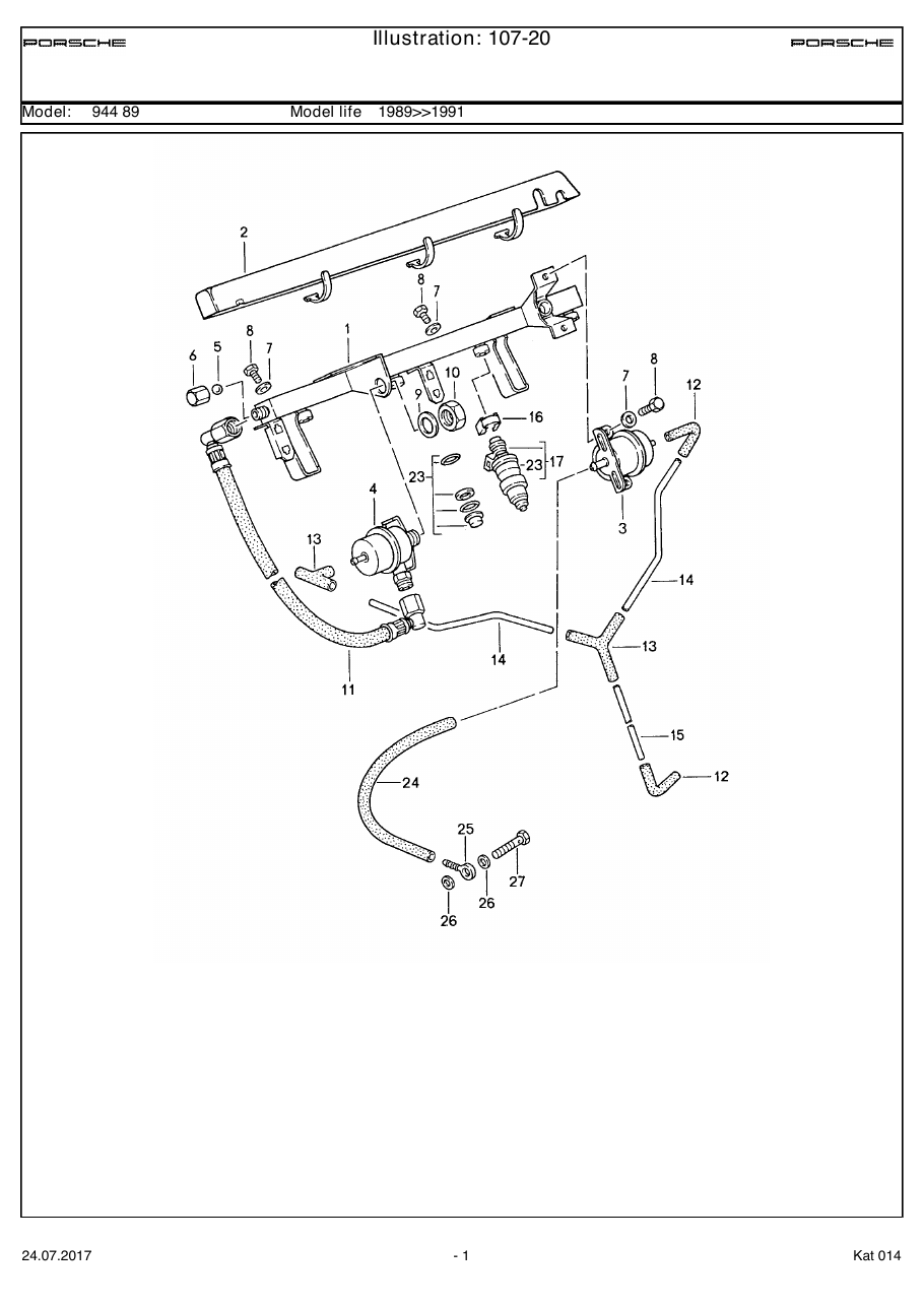 Exploded parts diagram — L-jetronic
