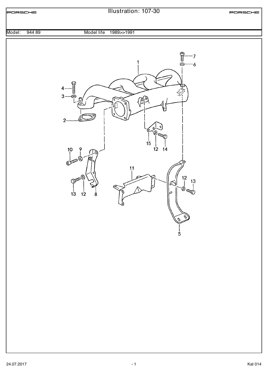 Exploded parts diagram — L-jetronic