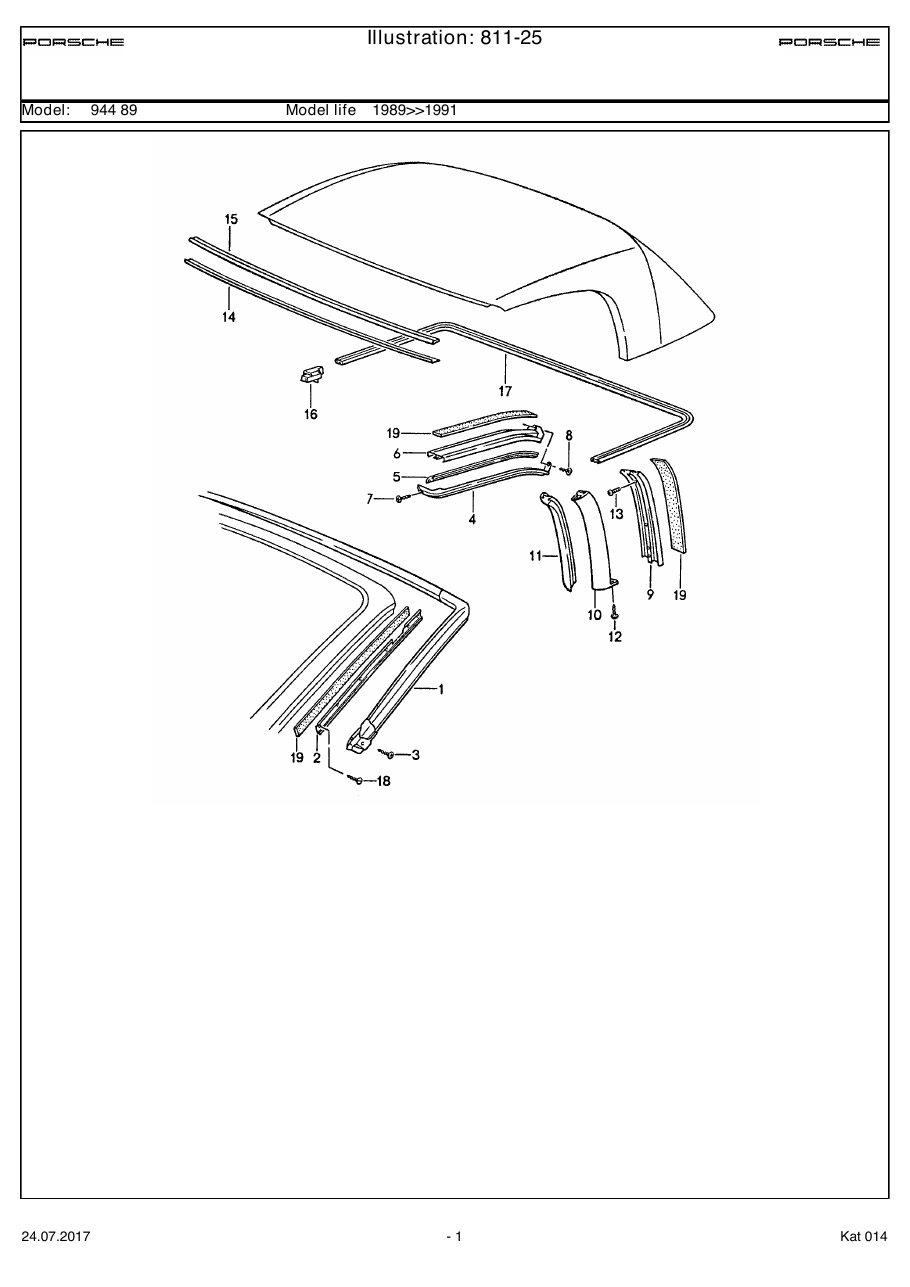 Exploded parts diagram — Seal