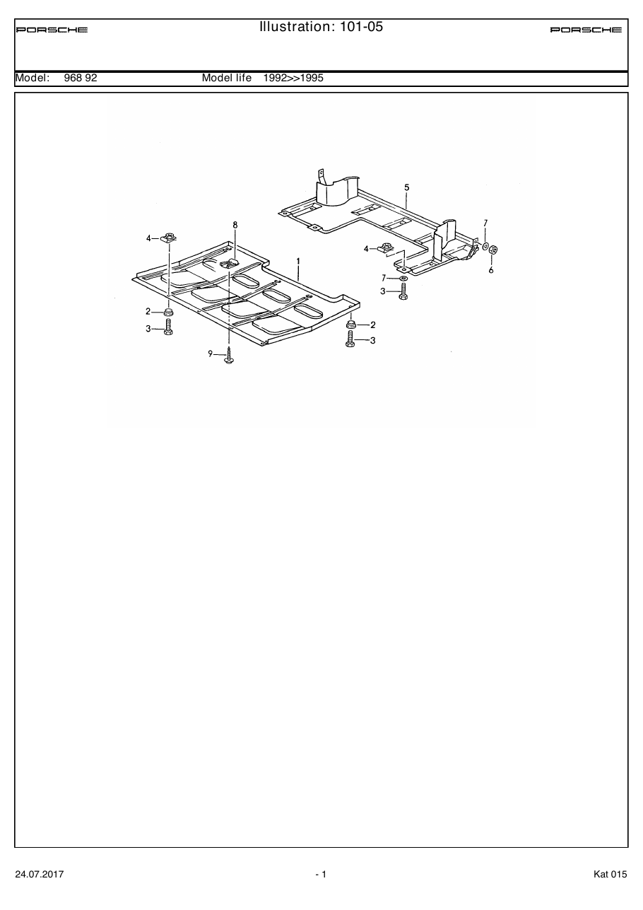 Exploded parts diagram — Protective plate