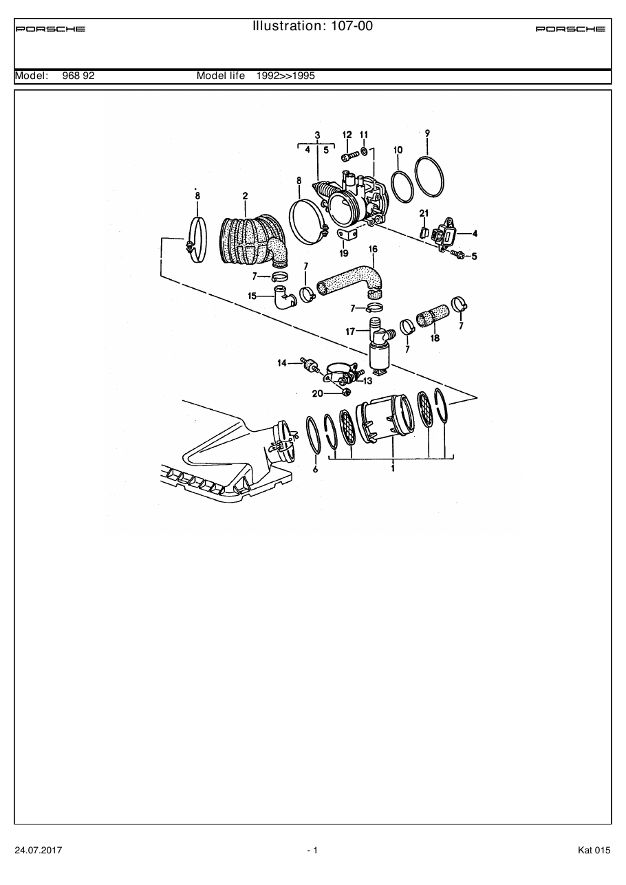 Exploded parts diagram — Lh-jetronic