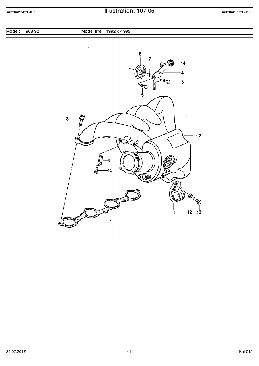Exploded parts diagram — Lh-jetronic