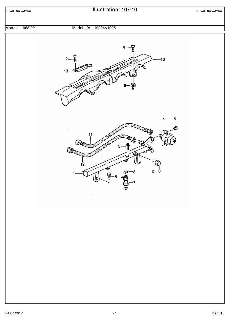 Exploded parts diagram — Lh-jetronic