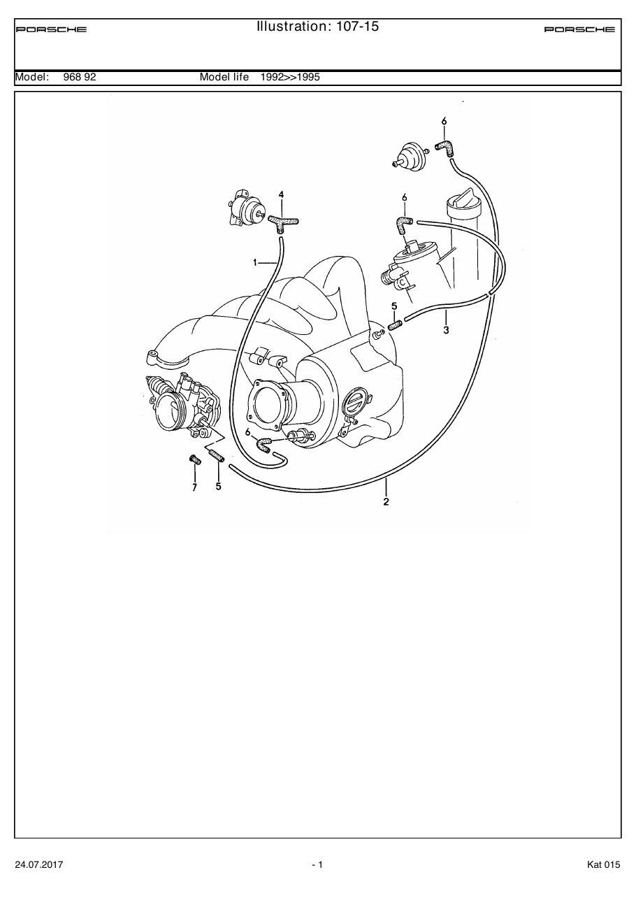 Exploded parts diagram — Lh-jetronic