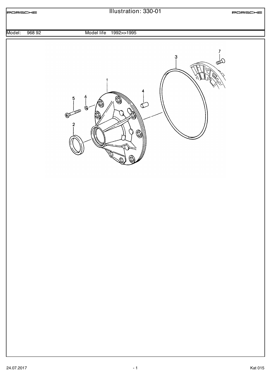 Exploded parts diagram — Tiptronic