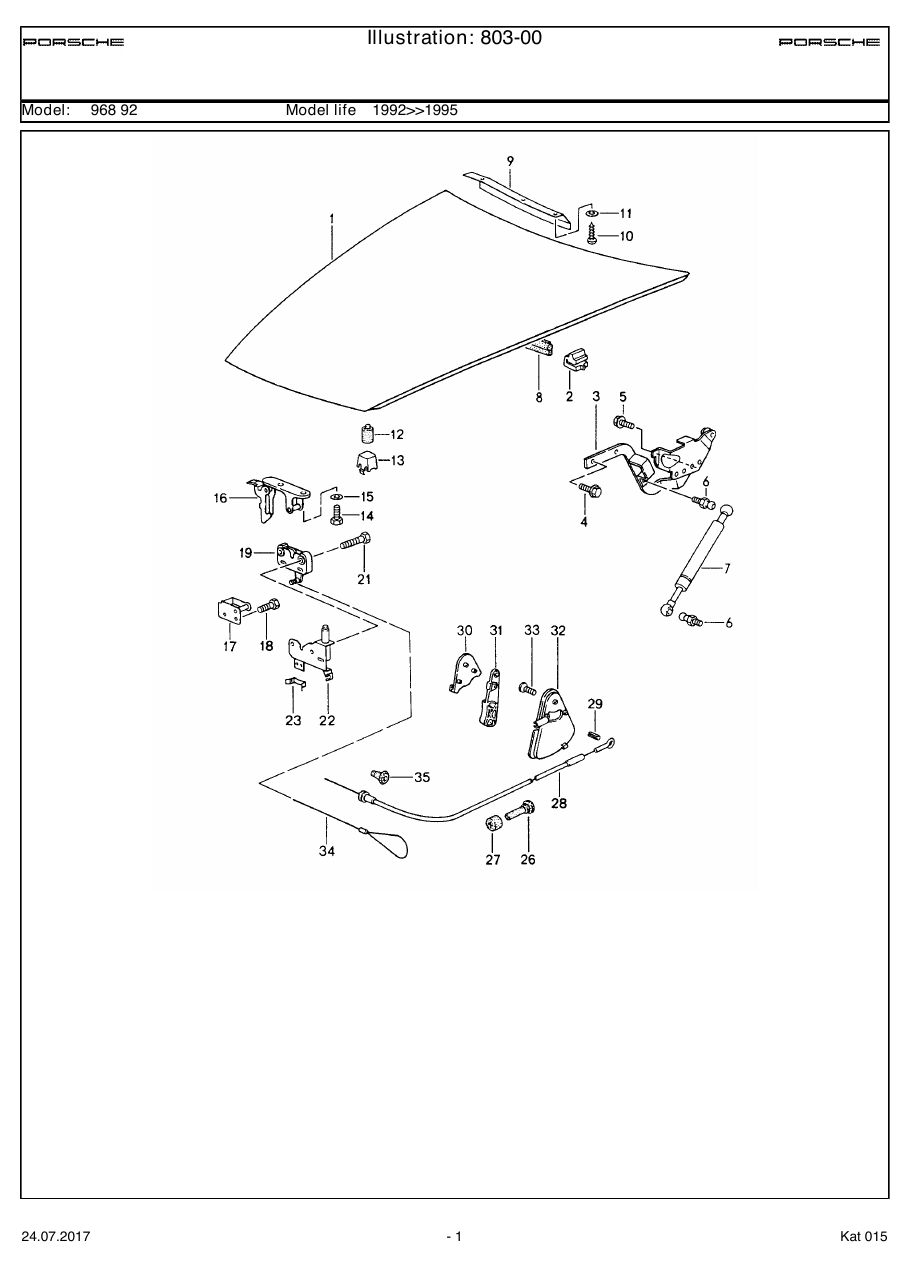 Exploded parts diagram — Lid